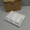 Eywamage White Real Wax Flameless Pillar Candles with Remote, Flickering Flat Top LED Battery Candles Set of 3