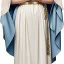 Virgin Mary Robe for Women - Biblical Halloween Costume Set for Adults, Large