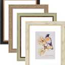 AAQ 4 Pack 8x10 Picture Frame - 8 x 10 Photo Frame with HD Plastic Cover, Picture Frames for Wall & Tabletop Picture Frames