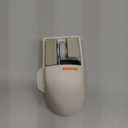 LOFREE Touch PBT Wireless Mouse with USB Receiver, Bluetooth, Wired Connection, Rechargeable, 4000 DPI with OLED Screen Compatible with Glass Surface for Mac Windows PC Notebook/Block Retro Grey