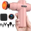 AERLANG Mothers Day Gifts for Mom Massage Gun with Heat Mini Massager Muscle Massager Back Massager for Pain Relief Deep Tissue Body Massager Handheld Massager with a Carrying Case Pink