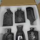 Bud Vase Set of 12, Black Bud Vases in Bulk, Small Flower Vases for Centerpieces, Mini Vintage Vase for Rustic Wedding, Home,Table Decoration