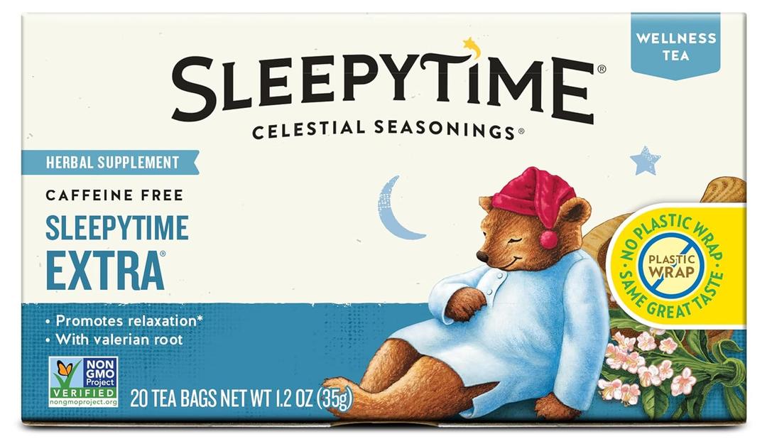 Celestial Seasonings Sleepytime Extra Herbal Tea, 20 Tea Bags Box (20 Count (Pack of 1))