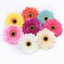 50PCS Fake Flower Heads in Bulk, Artificial Daisy Heads Gerbera Flowers Head for Crafts Home Wedding Decoration DIY Wreath Decor (8 Colors Mixed)