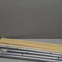 Wind Chime Tubes 6 Pcs Set, Oka Wood Grain Aluminium Pipes, Replacement Parts for Handmade Windchime, 0.8" in Diameter, 10.2" - 14.2" in Length.