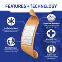 Care Science Fabric Adhesive Bandages, 200 ct Bulk Assorted Sizes | Flexible + Breathable Protection for First Aid and Wound Care