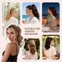 Wavy Claw Clip Ponytail Extension Clip in Ponytail Clip on Hair Extensions For Women 14 Inch Pony Tails Hair Extensions Fake Ponytail#4 Dark Brown