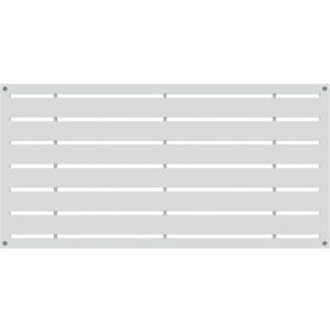 Freestyle 2'x4' Boardwalk Decorative Screen, White