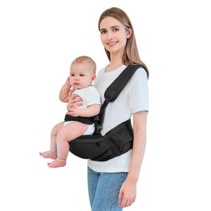 IULONEE Baby Carrier with Hip Seat Detachable Hands-Free Infant Carrier Baby Sling Wrap Comfortable Infant Backpack Lightweight Toddler Carrier 2-in-1 Forward-Facing Carry for Active Babies