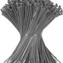 12 Inch Zip Ties Silver 1000 PCS, 50 Lbs- Heavy Duty Tensile Strength, Nylon PA66 UV Resistant Cable Ties for Indoor and Outdoor Use - Ideal for object bundling and fastening