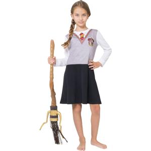 Harry Potter Girls Hermoine Hogwarts Gryffindor Uniform Pajama Nightgown (14, Gray)