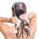 NOLITOY 12 Pieces Black Scalp Massage Combs Portable Soft Washing Hair Brushes for Shampooing Hair Care and Styling at Home or Travel