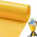 Matte Wrapping Paper Roll - Solid Color Pearly 17.3Inches X 39.4Feet Golden Yellow Shimmer Gift Wrapping Paper Roll Elegant Lustre Paper for Wedding,Valentine's Day,Birthday, Christmas PAP11GY