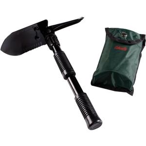 Coleman Backpacking Folding Shovel & Pick, Steel Folding Spade with Serrated Edge & Carry Case, Great for Camping, Fire Pits, Emergencies, Backyard, & More (16.25")
