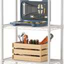 SINGAYE 5 Small Wire Shelves Kitchen Pantry Close Home Organizers and Storage Bathroom Shelf Laundry Room Organization Adjustable Book Metal Garage Shelving Unit, 5-Tier 9.92"D X 15.72"W X 55."H