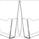 Acrylic Brochure Holder 8.5 x 11 inch 2 Pack, Clear Flyer Holder Plastic Stands for Displaying Pamphlets, Magazines, Literature, Brochures, Booklets, Menu, Desk Holder, Countertop Organizer