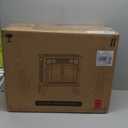 RealSmart Electric Fireplace Heater, Freestanding Stove Heater with 3D Realistic Flame Effect, Fireplace Stove Overheat Safety Protection for Indoor Use Bedroom,750W 1500W Retro Black