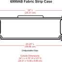 ArtBin 6999AB Fabric Strip Case - Crafts, Quiliting & Sewing Organizer, [1] Plastic Storage Case, Translucent