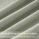 102 Inch Curtains 2 Panels Set,Two Packs Pinch Pleat Back Tab Linen Window Semi Sheer Privacy Thick Decorative Curtain Drapes for Living Room Bedroom,40x102 in Long,Sage Green