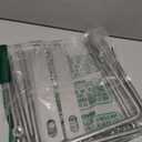 QWORK® 6 Pack M6 Stainless Steel U-Bolts Set, U-Brackets, High Load Capacity, with Nuts and Frame Plate, for Multiple Applications, size 8"