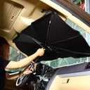 Car Interior Windshield Sunshade Small 49, 2" x25, 6, Car SUV Truck Sunshade Umbrella, Patented Design
