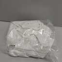 Aoysky Womens V Neck Casual Dresses Summer Loose High Waist Ruffle Pleated Cute Mini Short Dress (Medium, White)