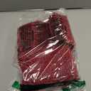 Smiry Luxury Chenille Toilet Rugs U-Shaped 20x20, Soft Absorbent Non-Slip Contour Bathroom Rugs for Toilet, Machine Washable Contoured Bath Mats, Burgundy