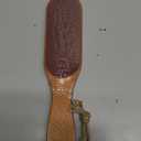 Pumice Stone Foot File - Wooden Pedicure Feet Scrubber with Handle for Callus, Dry, and Dead Skin Removal - Heel Scraper for Feet, Hands, and Body - Foot Filer for Use in Shower (1 Count (Pack of 1), Brown)