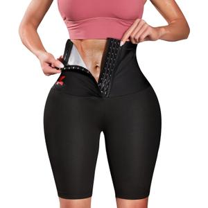 KUMAYES Sauna Sweat Pants for Women High Waist Slimming Shorts Compression Thermo Workout Exercise Body Shaper Thighs, Medium