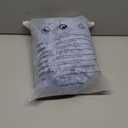 OUGES Women's 100% Cotton Baby Shower Maternity Dress Square Neck Hollow Out Eyelet Smocked Tiered Midi Dresses 2026 (Large, Gray Blue)