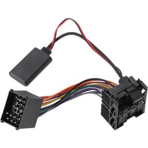 Stereo Radio Harness for BMW E46 3 Series Bluetooth AUX Adapter Music Cable Convenient 11.5cm 1 PCS Black