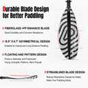 WONITAGO Kayak Paddle Adjustable, Lightweight Carbon Fiber Kayaking Oar, 86-94 Inches 