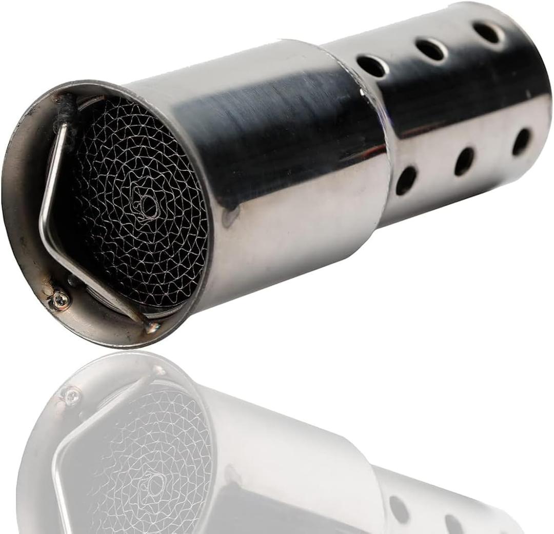 LKV Motorcycle DB Killer 51mm Universal Muffler Silencer Baffle Removable Noise Eliminator Compatible with Harley Moto Guzzi Honda Kawasaki Suzuki Yamaha Cruiser Scooter