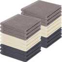 Homaxy 100% Cotton Waffle Weave Kitchen Dish Cloths, Ultra Soft Absorbent Quick Drying Dish Towels, 12 x 12 Inches, 18-Pack, Mixed Color