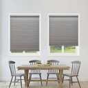 Cordless Blackout Shade, Grey, 34 1/4" W