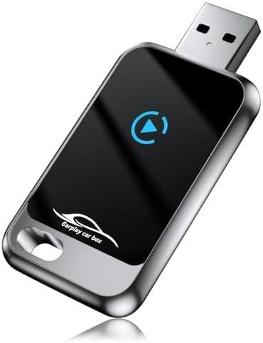 Wireless Carplay Adapter for Apple iPhone (2025 Upgraded), Convert Wired to Wireless Car Play Dongle, Mini USB Design with Extension Cable, Plug & Play Stable Connection for iOS 10+ for Car from 2016