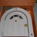 Meow Manor Cat Door Interior Door - No-Flap, Interior Cat Door for Cats Up to 20 lbs, Easy DIY Setup, Secured Installation in Minutes, No Training Needed (Original, White With Gold Accents)