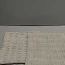 Pack of 2 Corduroy Decorative Throw Pillow Covers 18x18 Inch Soft Striped Pillow Covers Modern Farmhouse Home Decor for Sofa Living Room Couch Bed(Cream White)