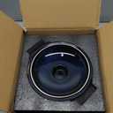 Vicrays Casserole Dish with Lid - Ceramic Lasagna Pan Deep 2 Quart Round Baking Dishes Covered Bakeware for Oven Safe Serving Dish with Handles for Party Dinner Banquet Daily Use (Blue)