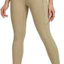 baleaf Women's High Waist Leggings with Pocket Hiking Pants Tummy Control 3 Pocket for Athletic Outdoor Running, M