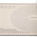 Silicone Pastry Mat 34x26 Inch - Nonstick Baking Mat Perfect for Dough, Pastry, Pie Crust, Fondant, Bread, Cookies, Pasta, Pizza (Gray)