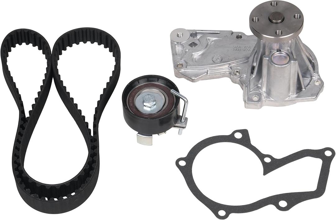 Timing Belt Kit with Water Pump Compatible with Ford Fiesta 2011-2019 Fiesta Ikon 2012-2015 Transit Connect 2014-2016 Escape 2013-2016 Fusion 2013-2014 1.6L L4 Replace BE8Z-6268-C BE8Z-6K254-A