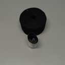 6" Black SELF-Adhesive Acrylic Hook and Loop Fastener - Loop Side ONLY - 1 Yard