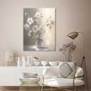 daktenn Floral Canvas Wall Art for Bathrooms Wall Decor for Bedroom Framed Artwork for Wall Modern Wall Decorations Prints Picture for Kitchen Home Decor Wall Pictures for Bathroom 24x32 Inches