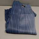 Estelar Textiler Navy Blue and Greyish White Blackout Curtains 54 Inch Length, Light Blocking Gradient Grommet Drapes for Kitchen, Thermal Insulated Ombre Curtains for Bathroom,42Wx54L, 1 Panels