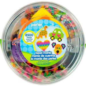 Perler Beads Fuse Bead Activity Bucket for Arts and Crafts, 8500 Beads (One Size, Multicolor)