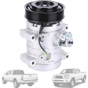 Air Conditioner AC Compressor with Clutch Compatible for Toyota Tacoma L4 2.7L V6 4.0L 2005-2015 AC Compressor Replaces# 68677 88320-04060 8832004060