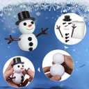 BANBBUR 12 Pack Snowman Crafts for Kids Snowman DIY Kit, Build a Snowman Kit Molding Clay Christmas Crafts,Xmas Gift Christmas Stocking Stuffers for Kids