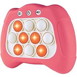 Intoypad Pop The Target! Handheld Speed Push Game Machine: A Fun Multiplayer Game for Family. Sensory Fidget Toy Christmas Toys Gifts for 6 7 8 9 10 11 12 Years Old Kids Road Trip Car Games Kids Pink