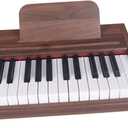 JWQFBC Interactive Electronic Piano for Children, Wooden Musical Toy, 25 Keys A